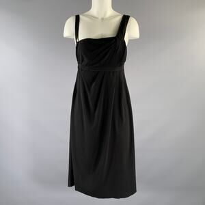 PRADA Size M Crepe P3772 Midi Knee-Length Dress